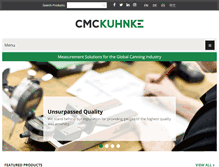 Tablet Screenshot of cmc-kuhnke.com